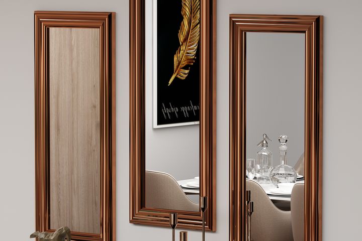 Mona Spiegelset, 3 Stuks, Brons