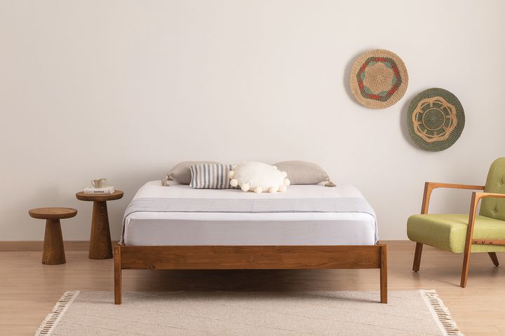 Galaxy Single Bed, 90 x 190 cm, Walnut
