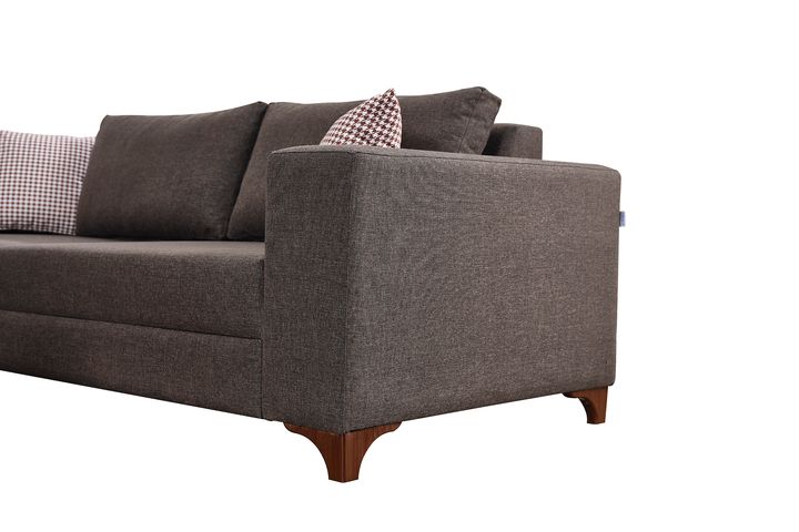 Masse Hoekbank Links, Bruin