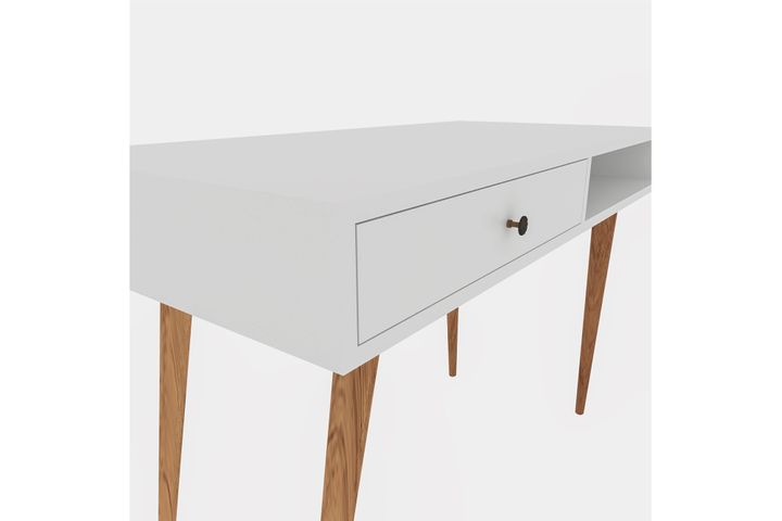 Bi̇Mossa Janus Bureau Met Planken En Laden, Wit, V5110