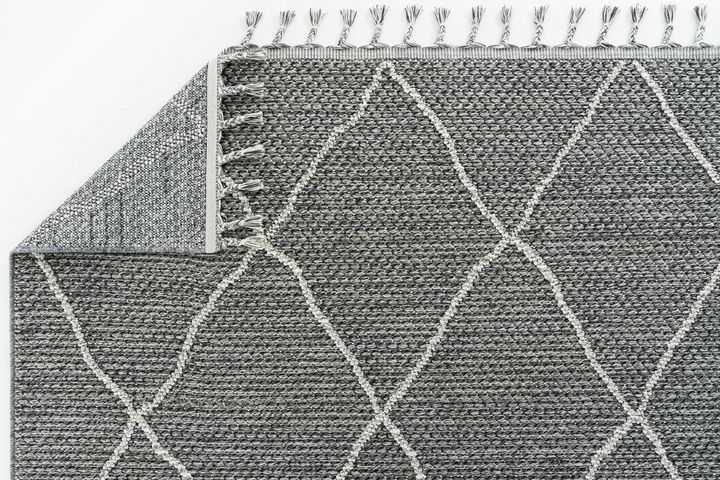 Elite Elle Machinetapijt, 80x250 cm, Grijs, 02