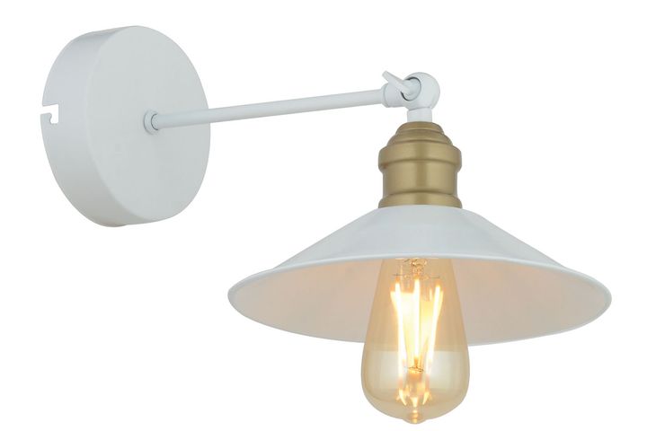 Apliqa Wilster Retro Wandlampenset, 2 Stuks, Wit