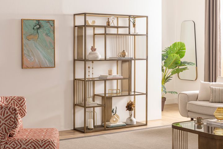 Sinta Boekenkast, Messing