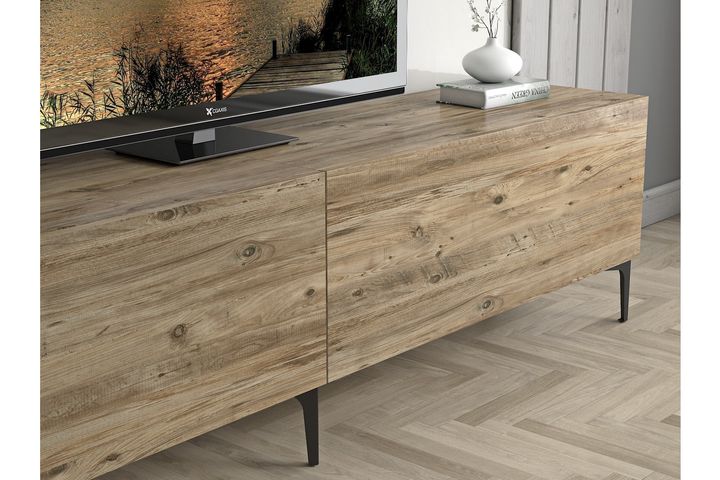 Vega TV-Meubel met Deuren, 200 cm, Pijnboom