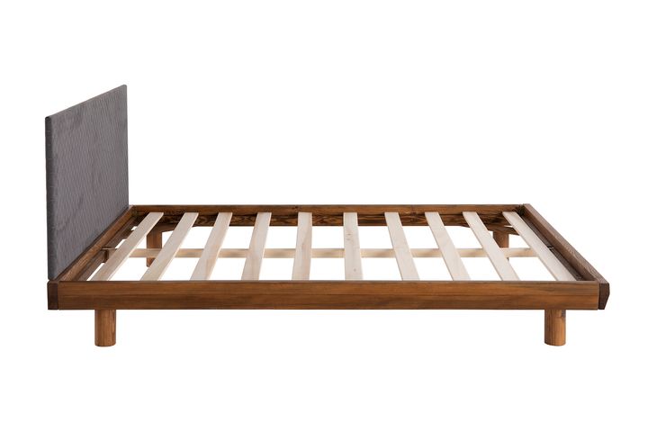 Luna Masis Houten Bedframe, 90x190 cm, Walnoot