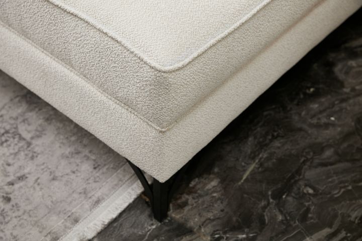 Berlin Hoekbank Links, Creme&Zwart