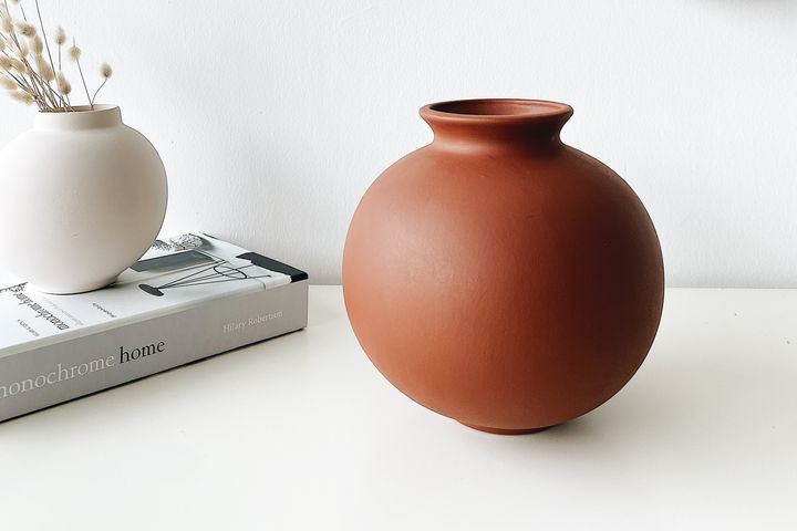Toppy Keramik-Vase, Ziegelrot