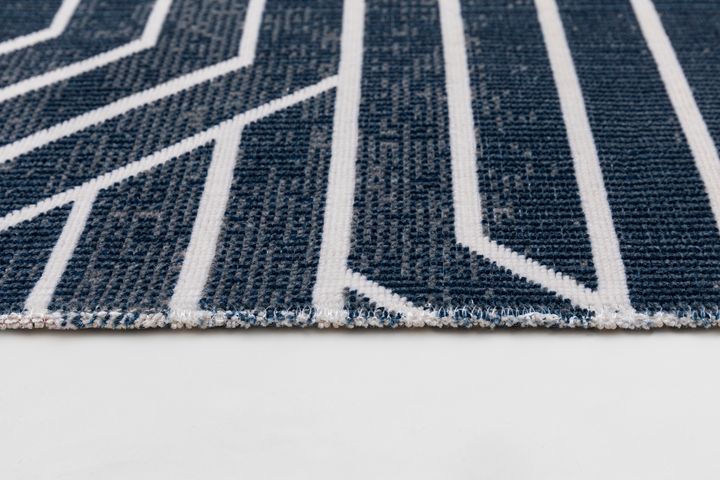 Natsu Machinetapijt, 80x150 cm, Blauw