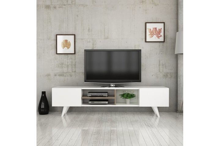 Dore TV-Lowboard, 160 cm, Weiß