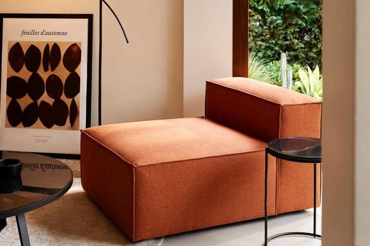 Frid Modulaire Hoekbank, Baksteenrood