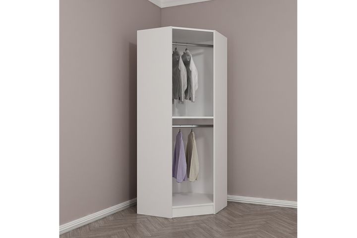 Medway Tideway Hoekkledingkast, Wit en Zwart