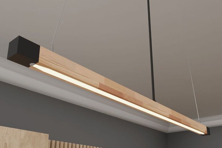 Diverse Lineer 1-Light Pendant, Black