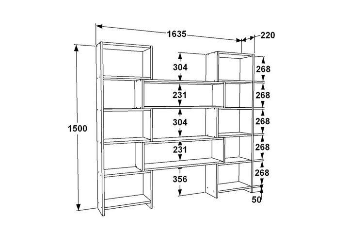 Nordwind Bookcase, Black