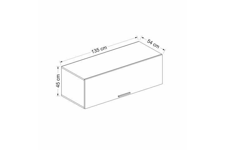 Tideway Bovenkast, 135 cm, Wit