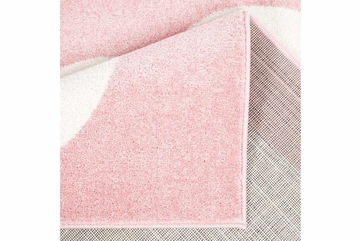 Piave Cloud Print Children's Rug, 80 x 150
 cm, Pink