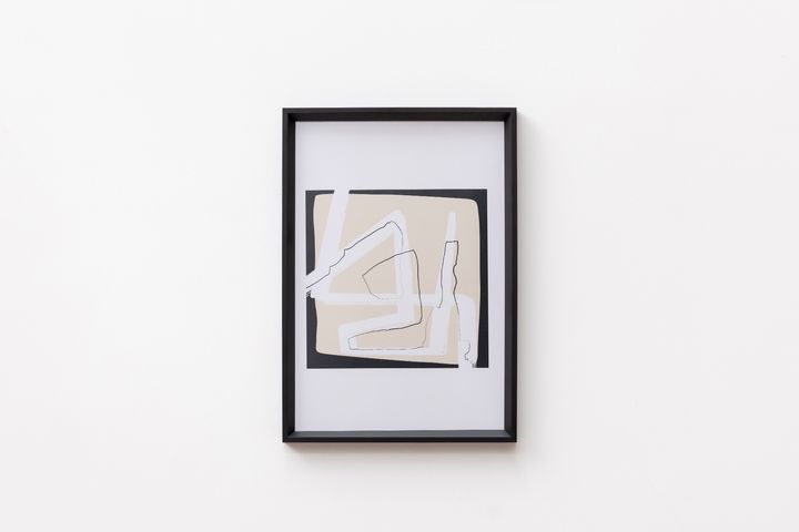Abstract Maze Art Print with Frame