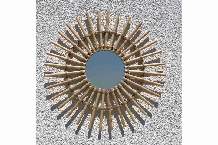 Chauncey Rotan Spiegel, 35x35 cm