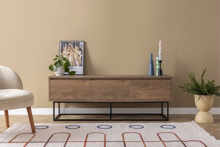 New Lupin Tv-Meubel, 140 cm, Walnoot,