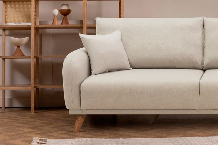 Hera 3-Zitsbank met slaapfunctie met opslagruimte (Kleurkeuze Stof In Showroom)