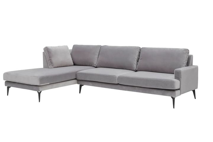 Matilda Corner Sofa Left Chaise, Steel Grey