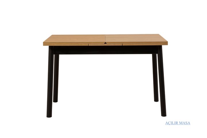 Oliver Uitschuifbare Keukentafel, Eik en Zwart