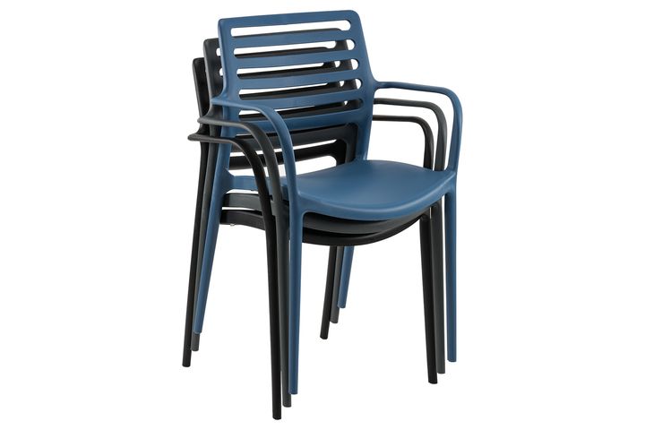 Lixa Tuinstoel met Armleuningen, Blauw