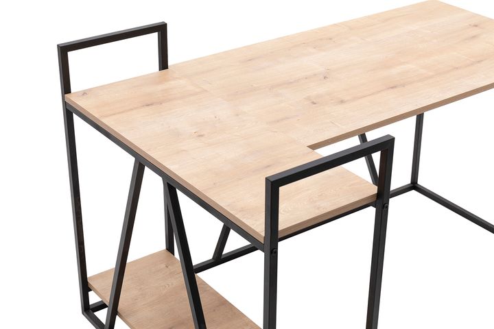 Lissa Corner Study Desk, Black