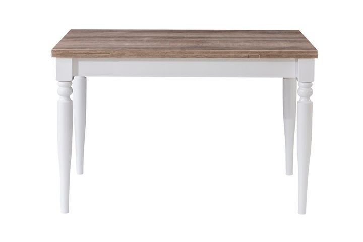 Coleman 4 - 6 Seat Extendable Dining Table, Oak & White