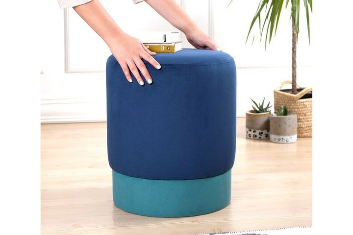 Ropp Poef, Donkerblauw