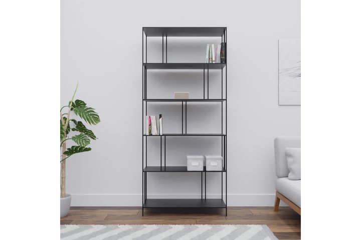 Clay Bookcase, 86 cm, Black | Vivense London