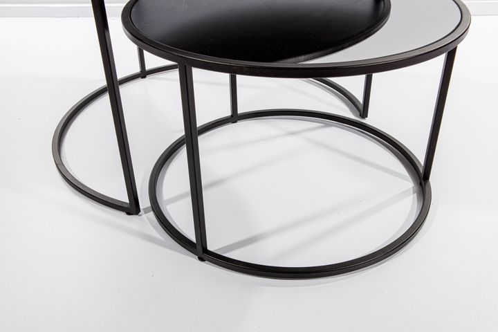 Circles Salontafel, Zwart en Rookgrijs