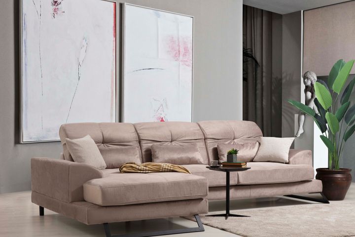 Fri̇do Hoekbank Links, Beige