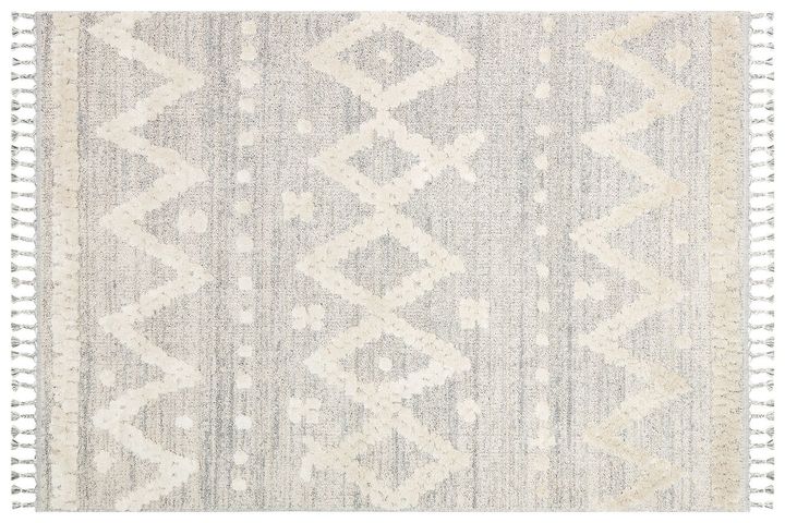 Else Sydney Skandinavischer Maschinenteppich, 120x180 cm, Grau & Weiß