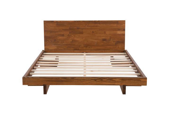 Luna Patna Houten Bedframe, 90x190 cm, Walnoot