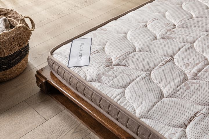 Bamboo Visco Orthopedisch Dekmatras, 90x200 cm