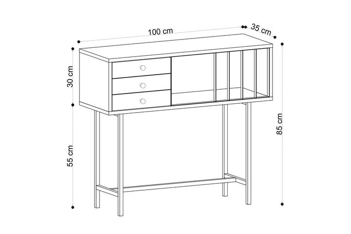 Freya Dressing Table, Light Wood