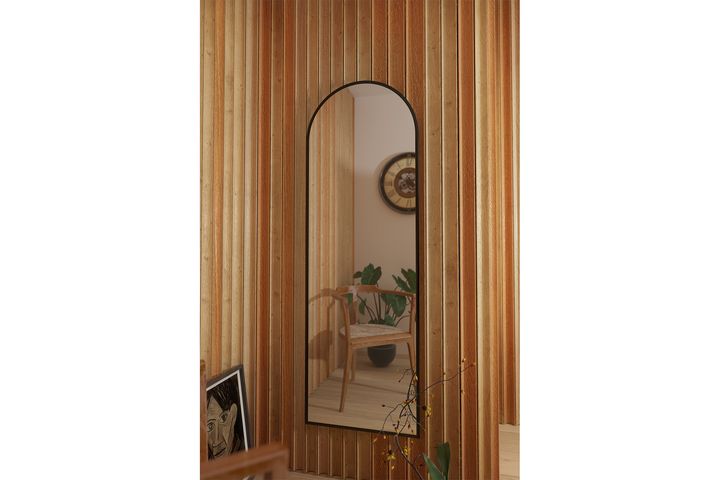 Marsah Sabino Staande Spiegel, 180x60 cm, Zwart