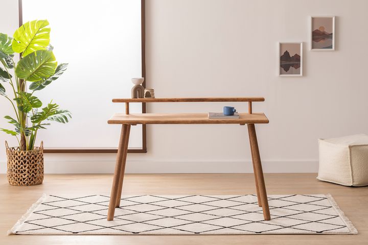 Deman Wooden Desk, 120 cm, Light Wood