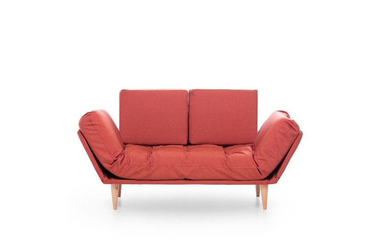 Futon Nina 2-Zitsbank, Steenrood