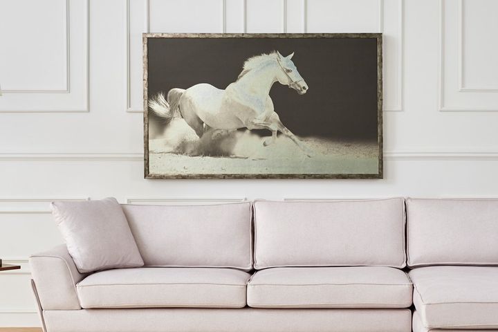 Pferd Bild mit Rahmen, 60x90 cm