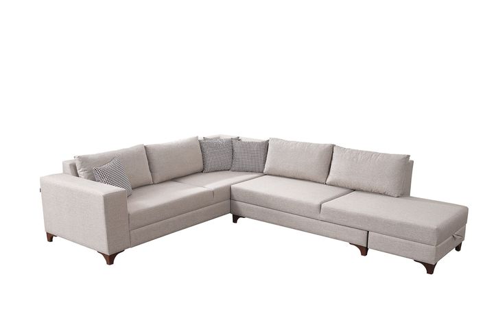 Masse Hoekbank Rechts, Creme