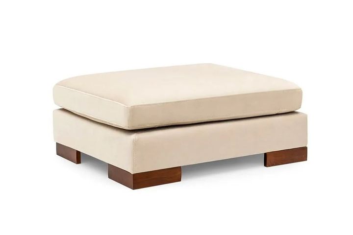 Tulip Poef, Ecru, Stof Kan Veranderd Worden