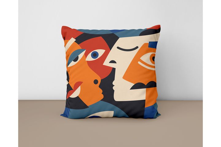 Picasso Stijl Kussensloopset, 4-delig
