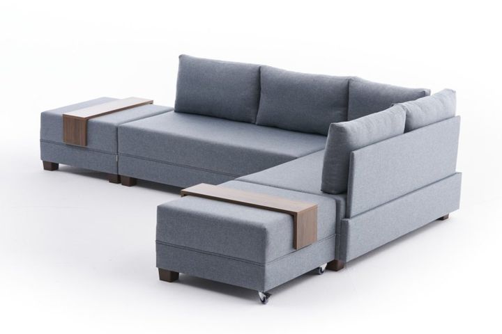 Fly Hoekbank Rechts, Blauw