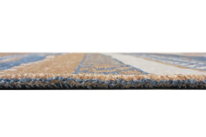 Moretti Turijn Tapijt, 200x290 cm, Bruin en Blauw