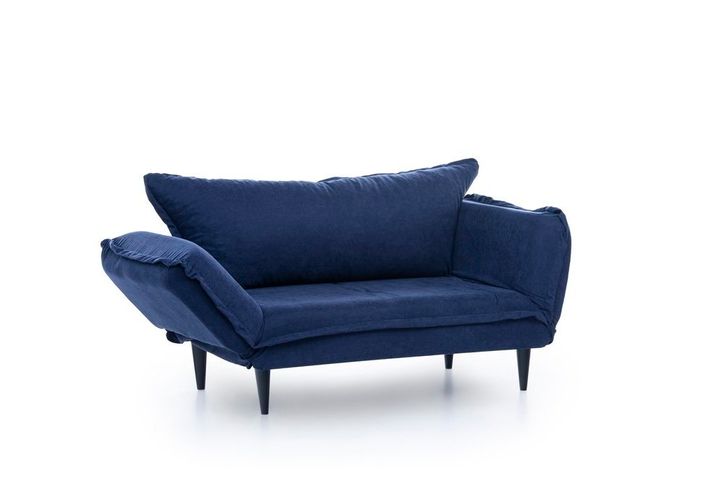 Futon Vino 2-Zitsbank, Donkerblauw
