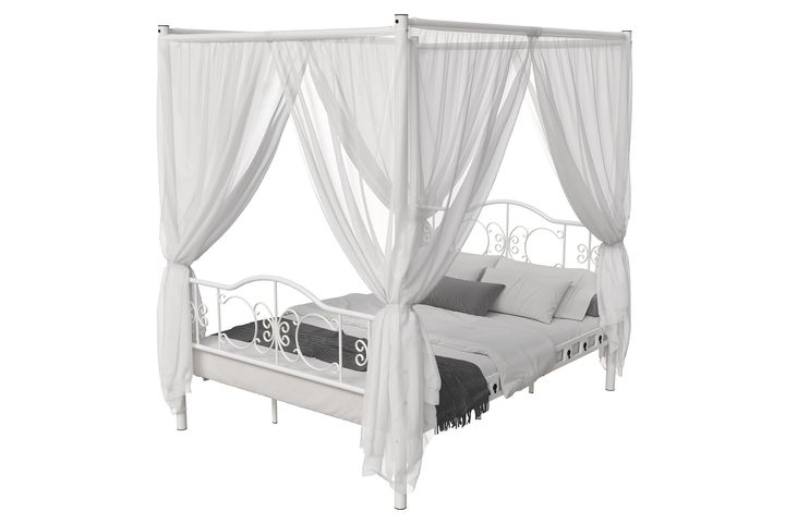 Pero Princess Metalen Bedframe met Klamboe, 140x200 cm