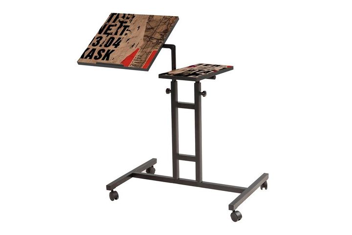 Glen Letter Laptoptafel, Pijnboom en Zwart