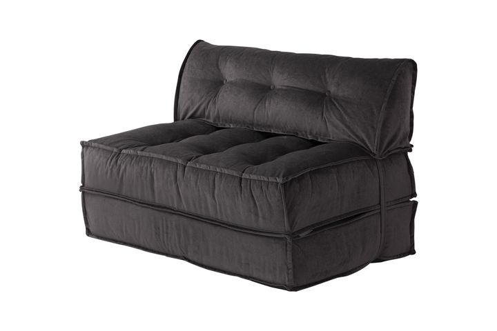 Mocca Opklapbare Slaapbank, Rookgrijs