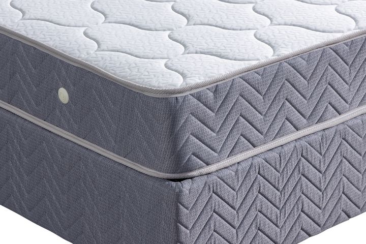 Crystal Boxspring Bedset, 180x200 cm, Grijs